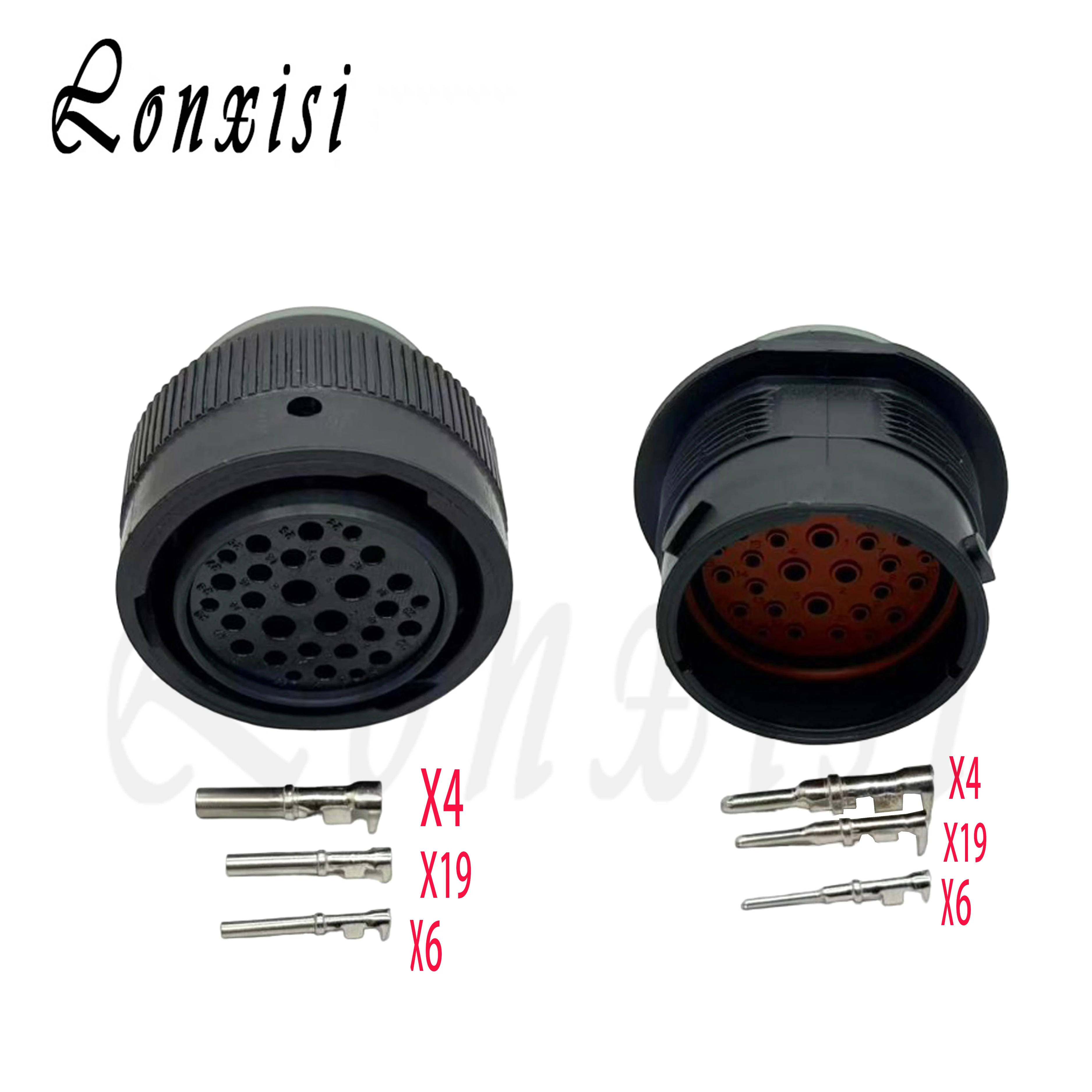 

1 Set 29 Pin HDP26-24-29SE HDP24-24-29PE Cavities Original USA TE Deutsch Connector HDP Series Male Female Socket