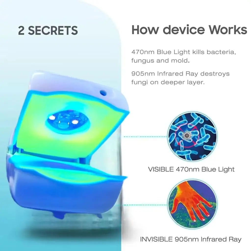 

Advanced Laser Nail Fungus Treatment Professional Device for Toenail Repair, Anti Fungal & Ingrown Nail Solution Safe&Effective
