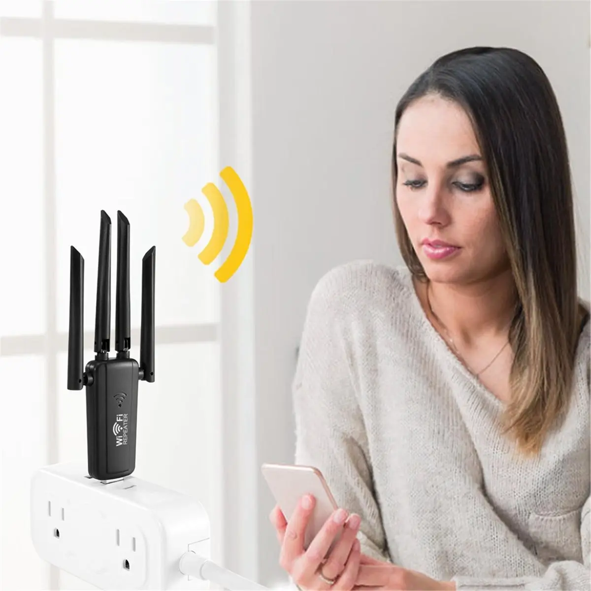 NEW FACTORY~New 300Mbps Wireless WIFI Repeater Remote 4 Antenna Wifi Extender Amplifier 802.11N WiFi Booster Repetidor Amplifier