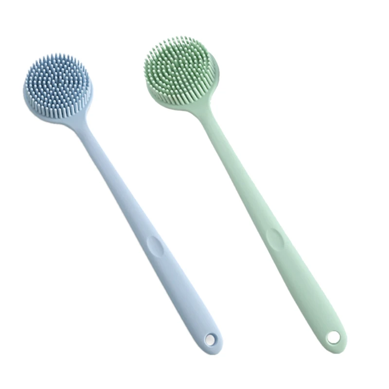 Bath Brush Back Body Bath Shower Sponge Scrubber Brushes With Handle Exfoliating Scrub Skin Massager Exfoliation