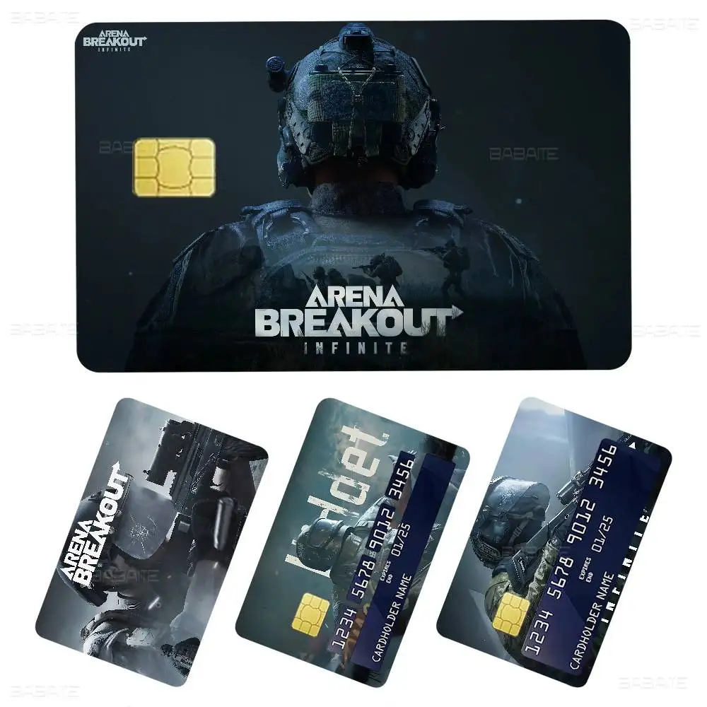 Game A-arena B-breakout I-infinite Diy Credit Debit Card Sticker Party Sticker Decoration Waterproof Small Chip Card Skin