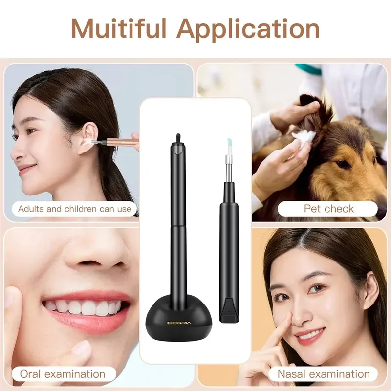 Hot Selling Baby Care Earwax Visual Ear Spoon Integrated Wifi Intelligent Visual Smart Earpick Blue view 4