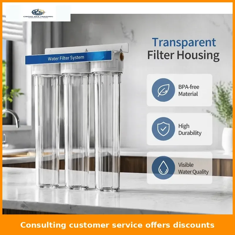 Pre filter thickened blue bottle transparent bottle water purifier 20 three-stage water purifier