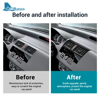 Samolepka z pravého měkkého uhlíkového vlákna pro Suzuki Swift ZC31S 2005 2006 2007 2008 2009 2010 LHD RHD Automobilová konzole Výstup vzduchu CD Obložení 10 nejlepší prodej Samolepky na Suzuki Swift - №9