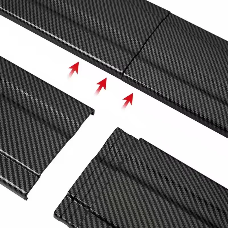 Universal 2m/2.2m Car Side Skirt Extension SplitterBumper Racing Side Wing Bumper Lip Side Spoiler For VOLVO V60 Car Accessories view 2