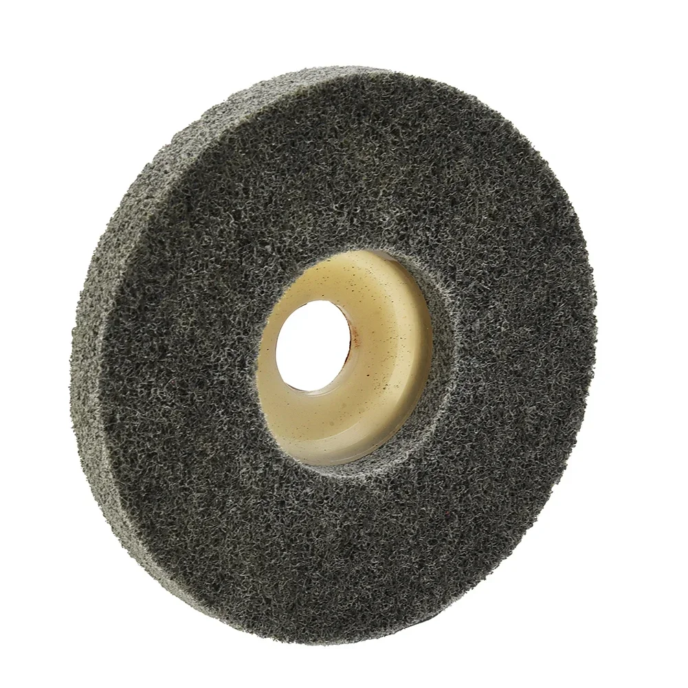 

Tool Buffing Wheel 4 Inch Dark Gray Abrasive Flap Metal Wood Nylon Fiber Polishing Buffing Wheel Angle Grinder