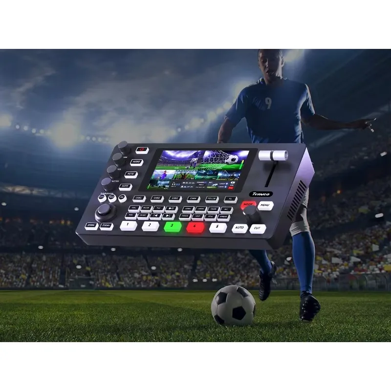 PC500 1080P60 All-in-One Live Streaming Video Switcher  4 HDMI + 4 SDI Inputs  HDMI 2.0  NDI / RTMP / SRT  UVC Webcam Mode
