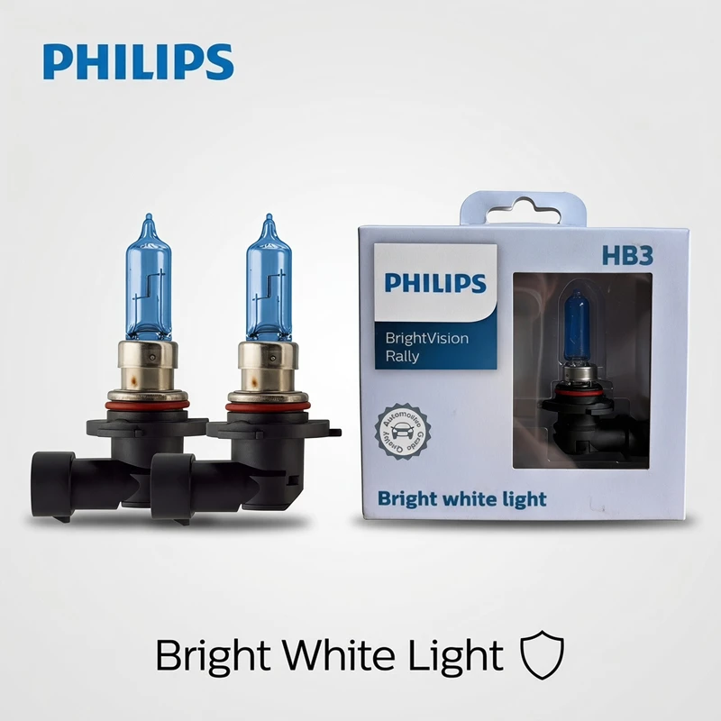 Philips H4 H11 HB3 HB4 H1 H3 9005 BrightVision Rally Car Halogen Headlight 4300K Bright White Auto Lamps