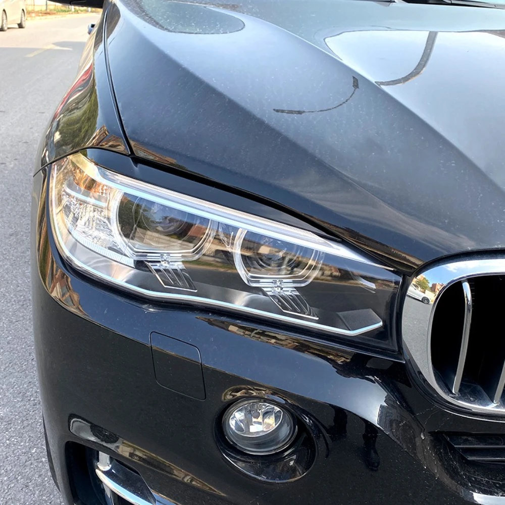For BMW X5 X6 F15 F16 F85 X5M F86 X6M 2014-2019 Spoiler Splitter Eyebrow Eyelids Cover Trim Strip Body Aero Kit Tuning