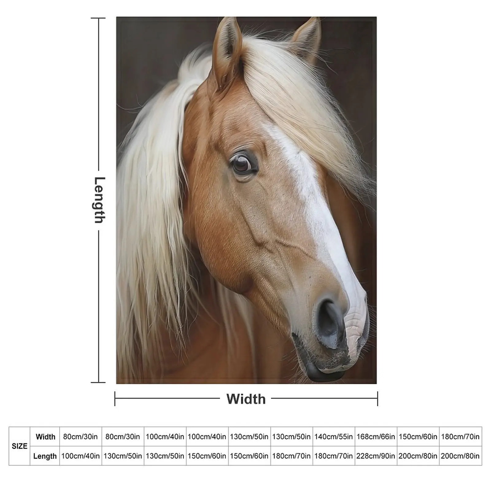 Beloved Haflinger Horse Throw Blanket Decorative Sofa Vintage Kid'S Decoratives Heavy Soft Plush Plaid Blankets