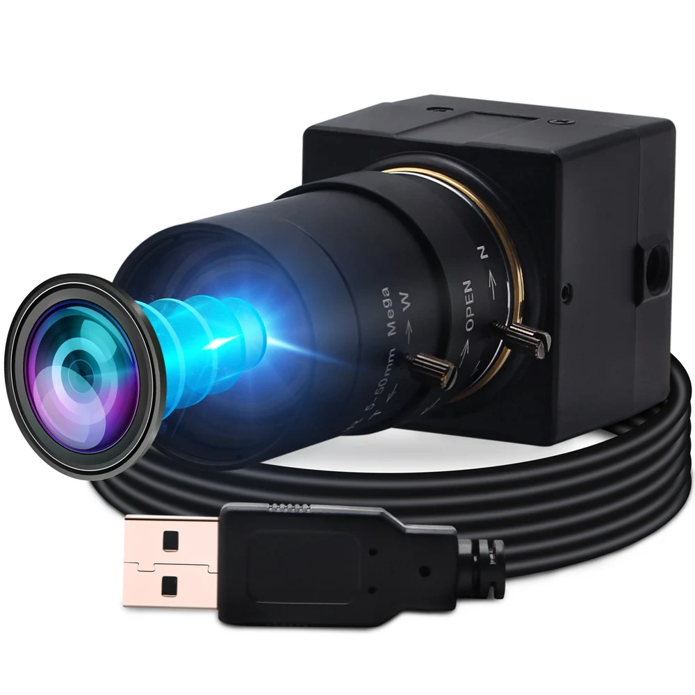 

ELP 5MP High Definition 2592x1944 Webcam Aptina Sensor 2.8-12mm/5-50mm Varifocal Lens USB Video Camera Zoom For 3D Printing
