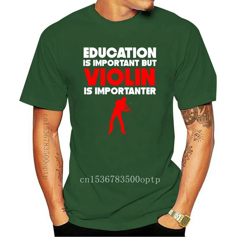 Education Is Important But Violin Is Importanter Funny T-Shirt Plus Size Clothing Tee Shirt