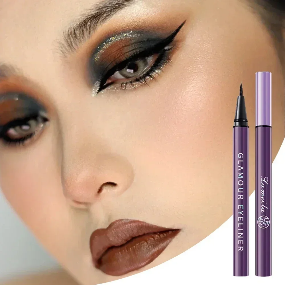 Waterproof Long Lasting Matte Eyeliner Pencil Quick Drying Black  Easy To Color Liquid Eyeliner Pigment Pen Eyes Makeup Cosmetic