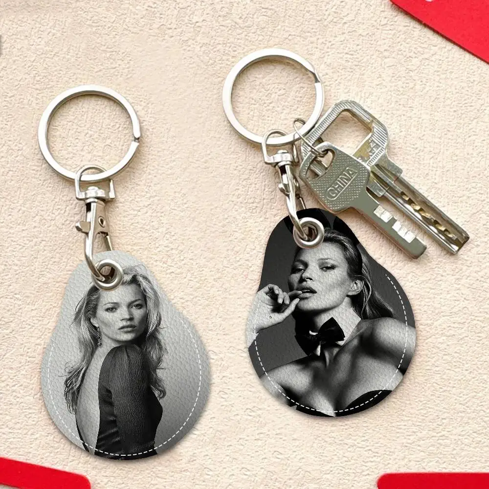 Model K-Kate M-Moss New Key Holder PU Leather Key Pouch Slim Housekeeper Key Access Entrance Guard Card Protecter Holder