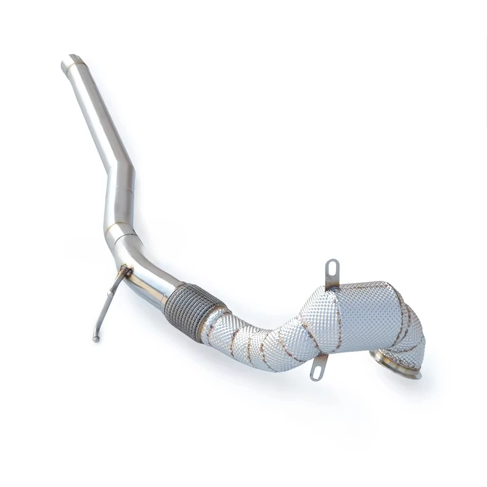 Exhaust Downpipes Are Suitable for  Golf 7R quattro 2.0T 2013-2018 Perfect Installation with Insulation