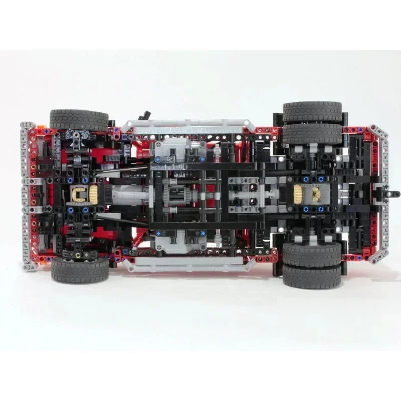 MOC-139913 أحمر جديد RC سيارة رياضية سباق اللبنات نموذج 1637PartsMOC الإبداعية بنين أطفال عيد ميلاد اللبنات لعبة الهدايا #6