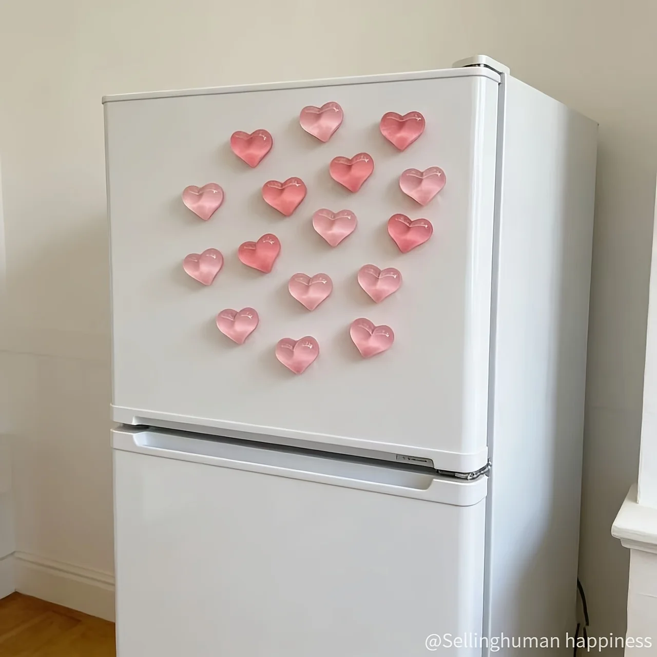 10pcs Heart-Shaped Resin Refrigerator Magnets - Multifunctional Kitchen and Office Whiteboard Decoration Magnets