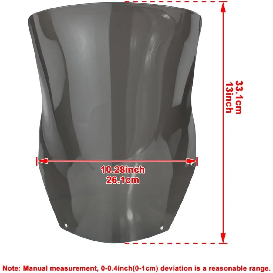 الزجاج الأمامي مناسب لـ CRF250L 20132023 وWR450F 20032005 و2023 الزجاج الأمامي للدراجات النارية مع تصميم هوائي محسن #3