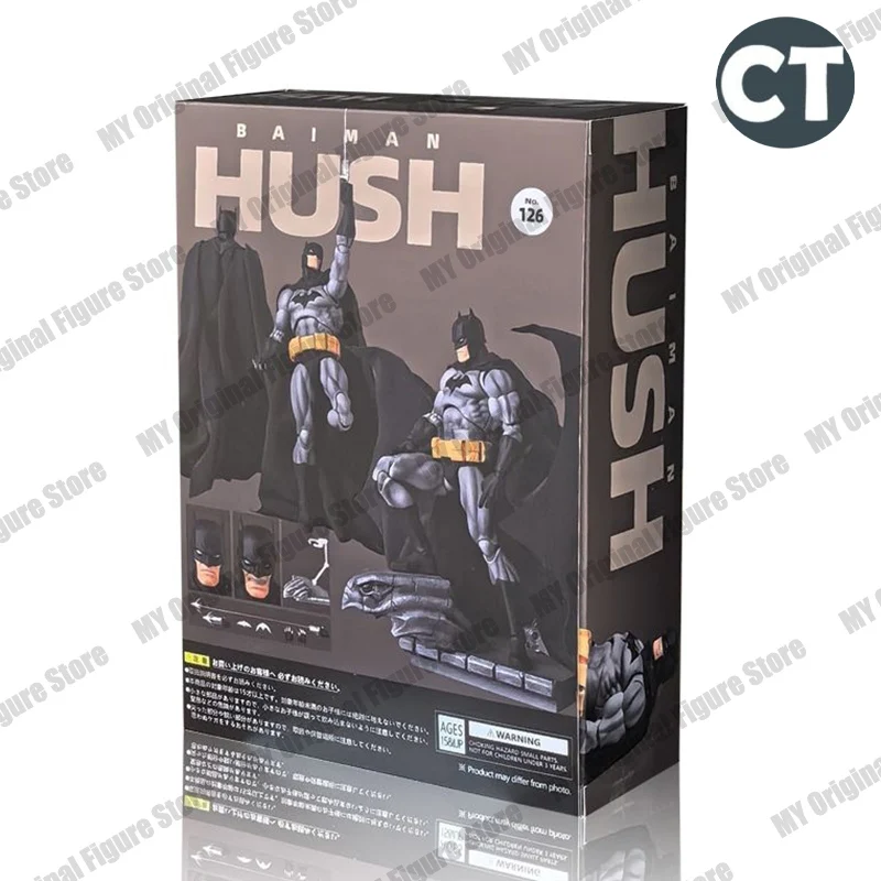 CT Toys Hush Batman Mafex 126 Figurka Batman Figurki Akcji DC Liga Sprawiedliwości Hush Figurka Zabawka Kolekcjonerska Mroczny Rycerz Prezent