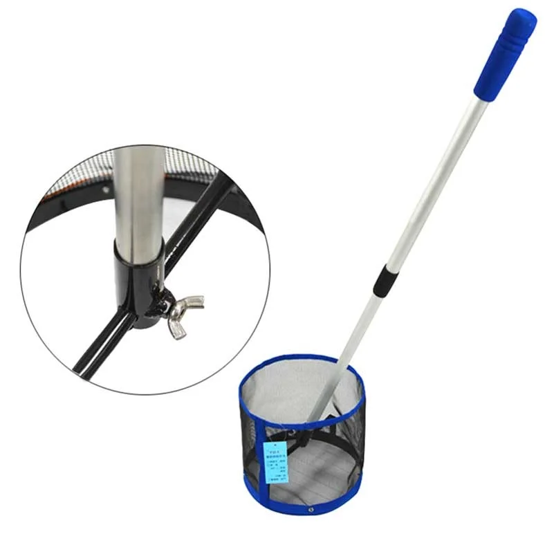 Telescopic Table Tennis Ball Picker, 2 Section, Aluminum Pole, Picking Net Collection, Can Hold 120 Pcs Ping Pong Balls