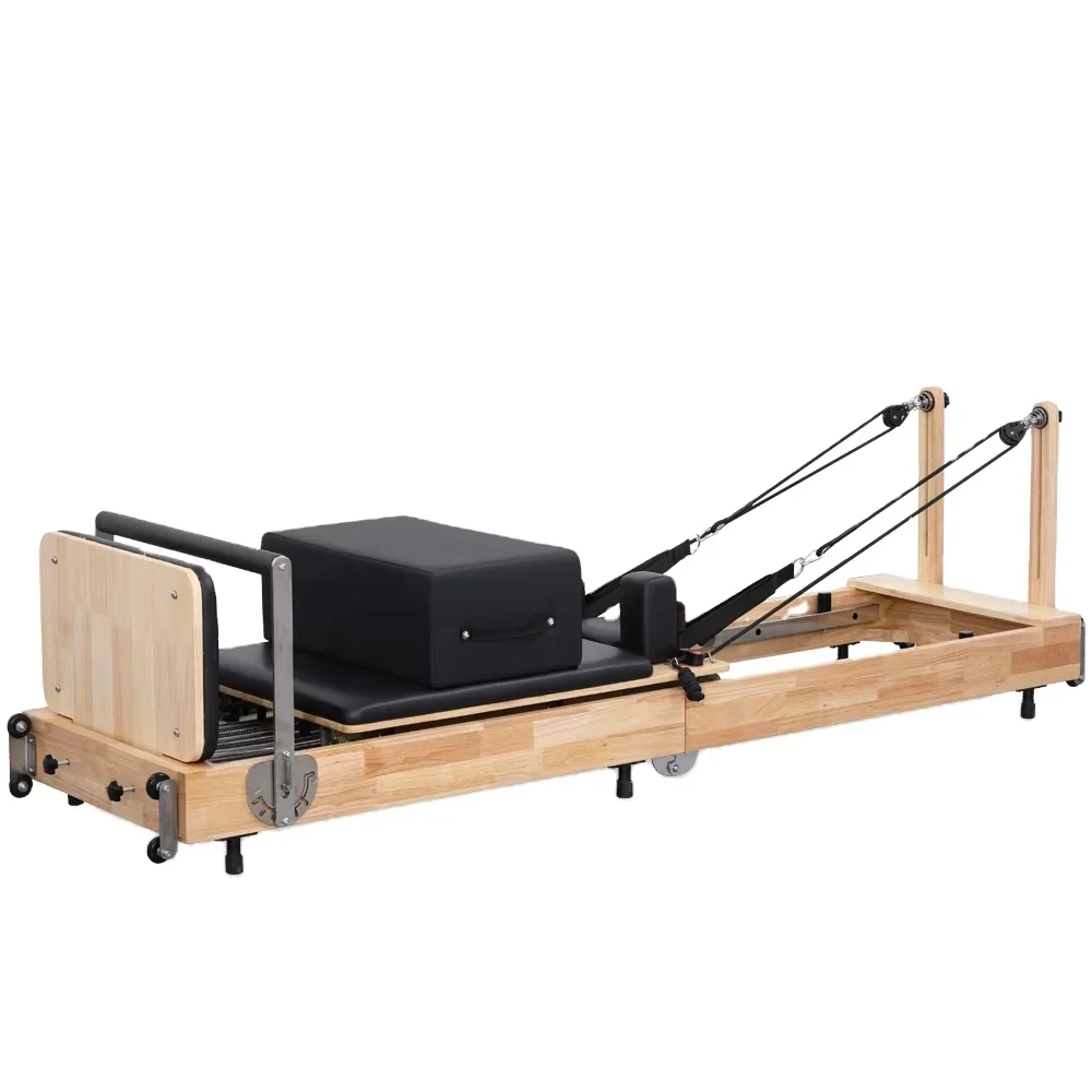 

Pilates Maple Reformer Personalized Customization Adjustable Portable and Durable Pilates Core Bed