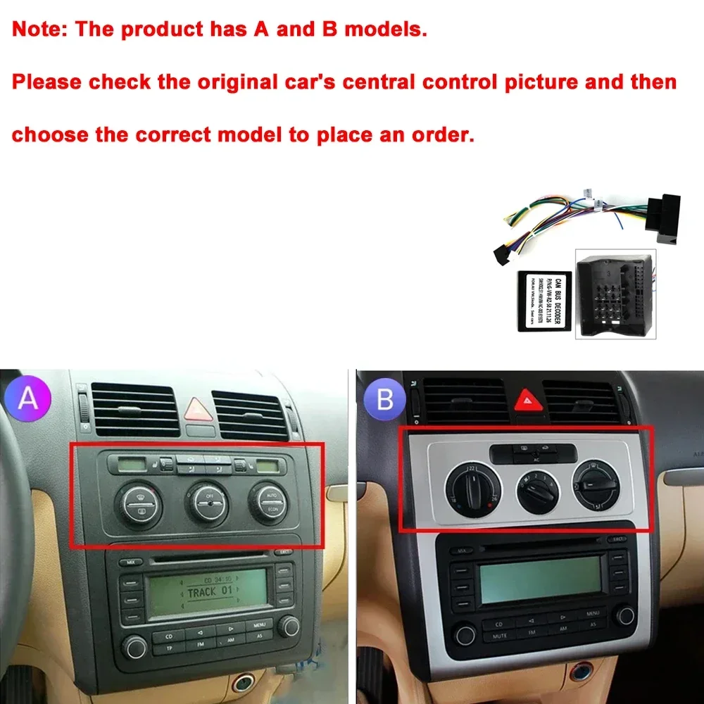 For VW Volkswagen Touran 2003 - 2010 Car Radio Android Automotive Multimedia Player GPS Navigation Carplay Screen Auto Stereo