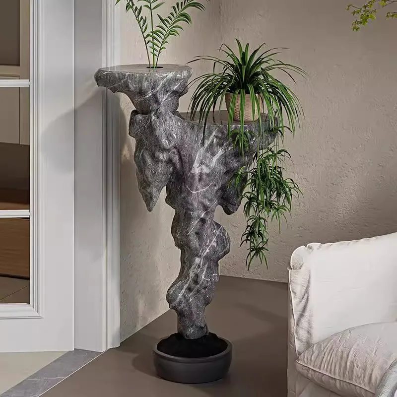 Yjq flower stand hydroponic sofa balcony shelf living room floor high-end multi-layer display stand