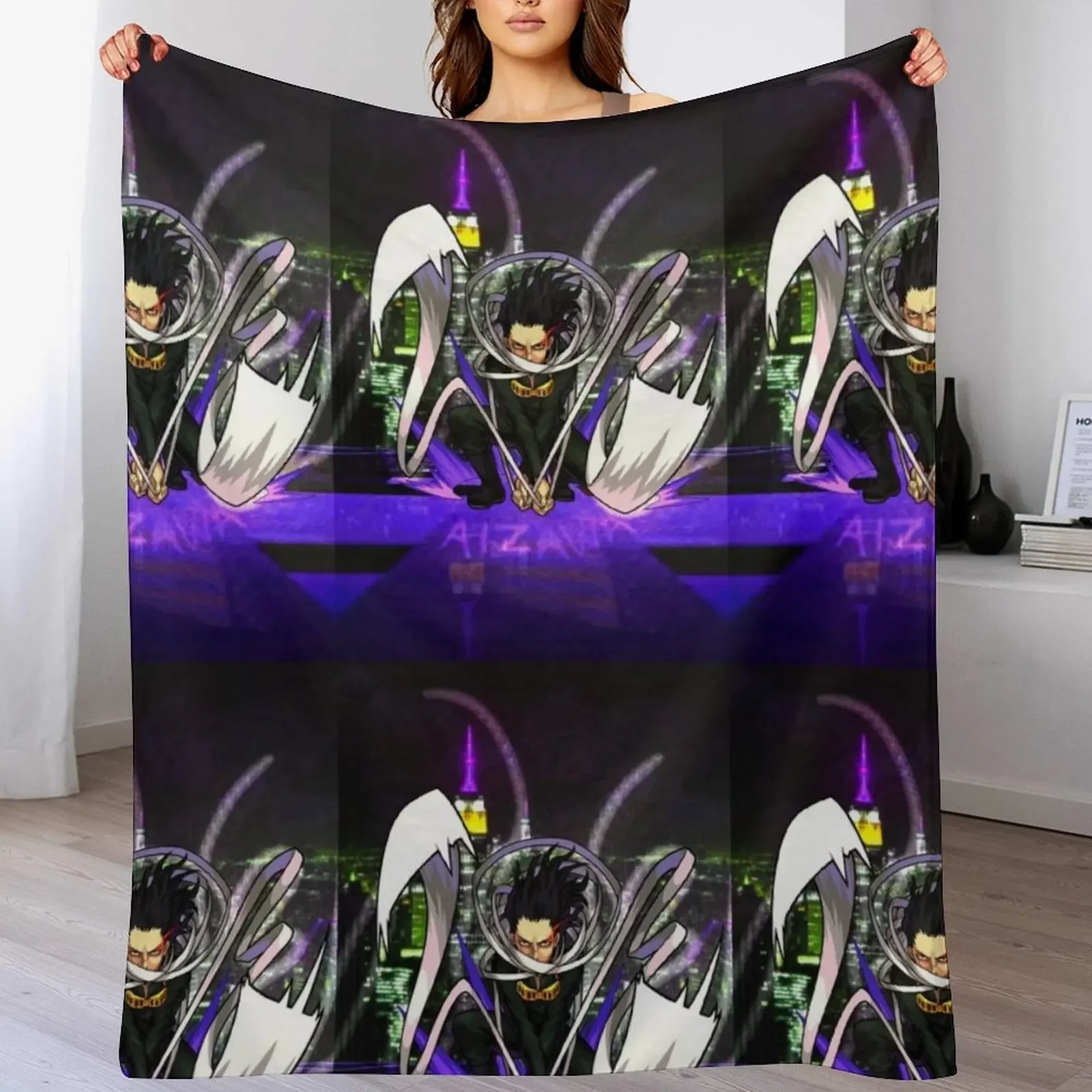 

Aizawa MHA Throw Blanket halloween decorative Thermal Stuffeds Blankets
