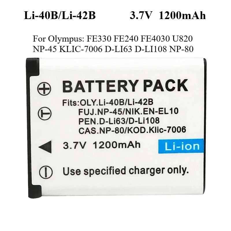 3.7V NP-80 Camera B…