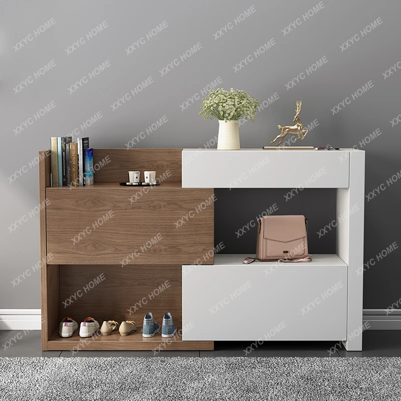 

XX Door shoe cabinet household simple modern entrance foyer cabinet ultra-thin Nordic multi-functional locker