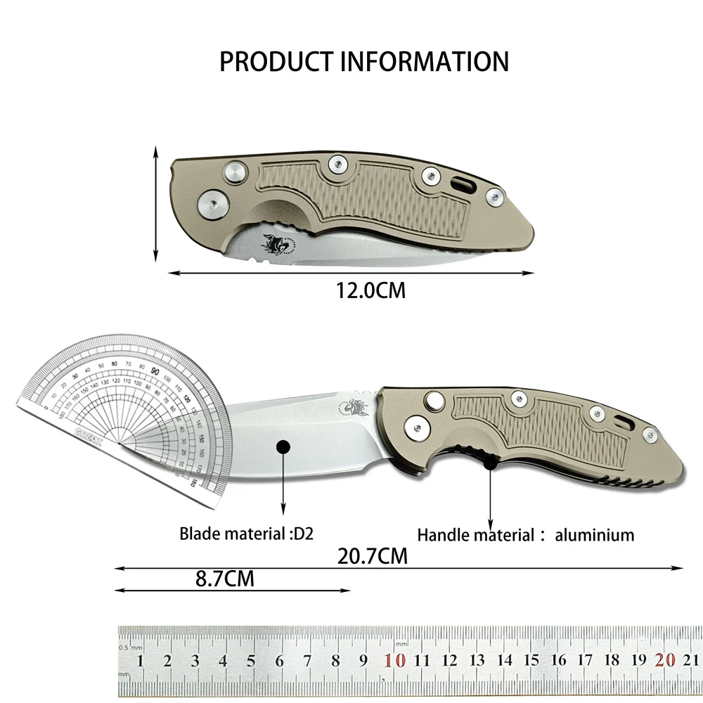 Hinderer XM18-A Color Box Titanium Handle Mark 20CV KNIFE Fisher Outdoor Camping Hunting Pocket EDC Tool Knife