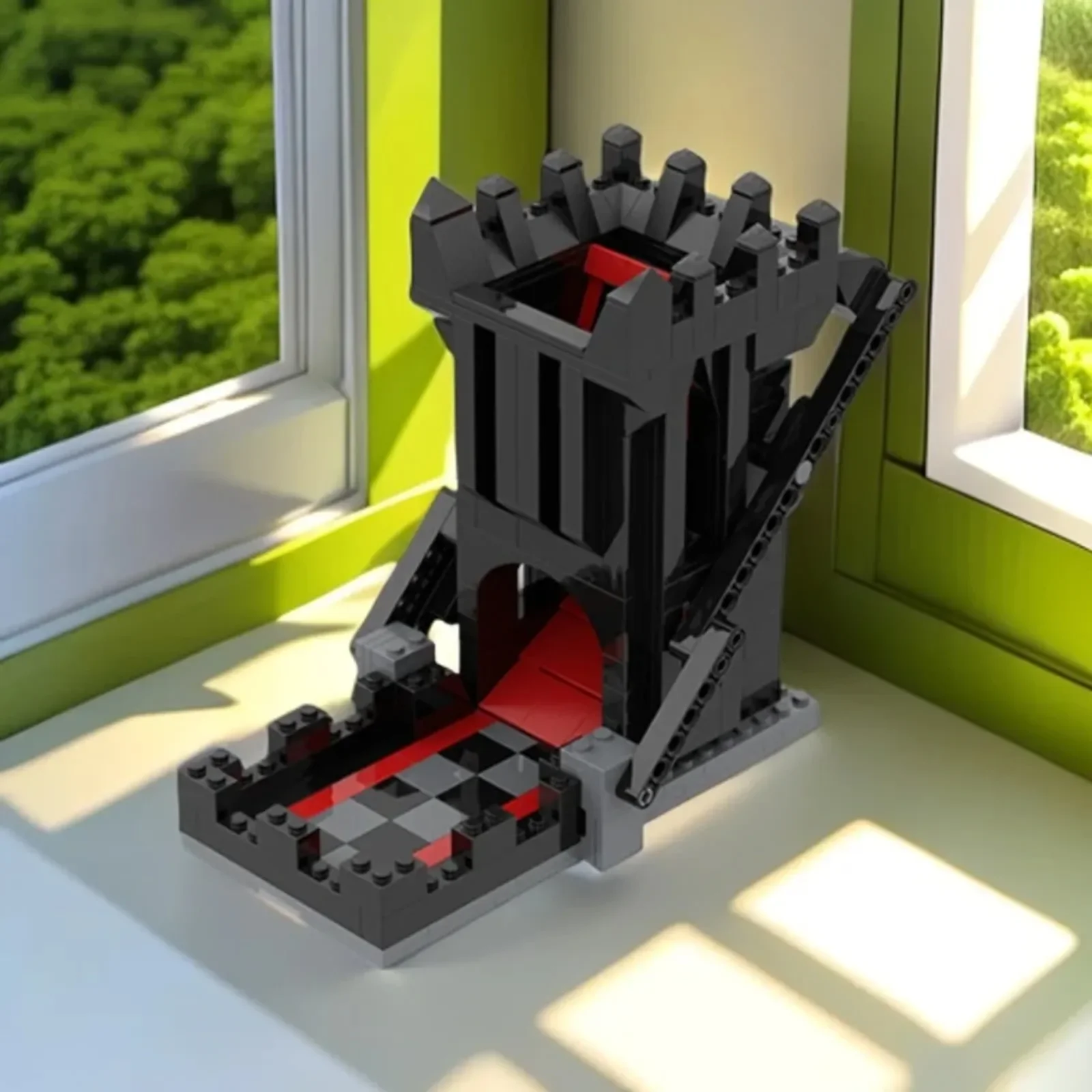 MOC 셀프 로딩 다이스 타워 빌딩 블록 키트 - DIY 조립 브릭 테이블탑 게임 액세서리 모델 어린이 성인 게임 팬 선물