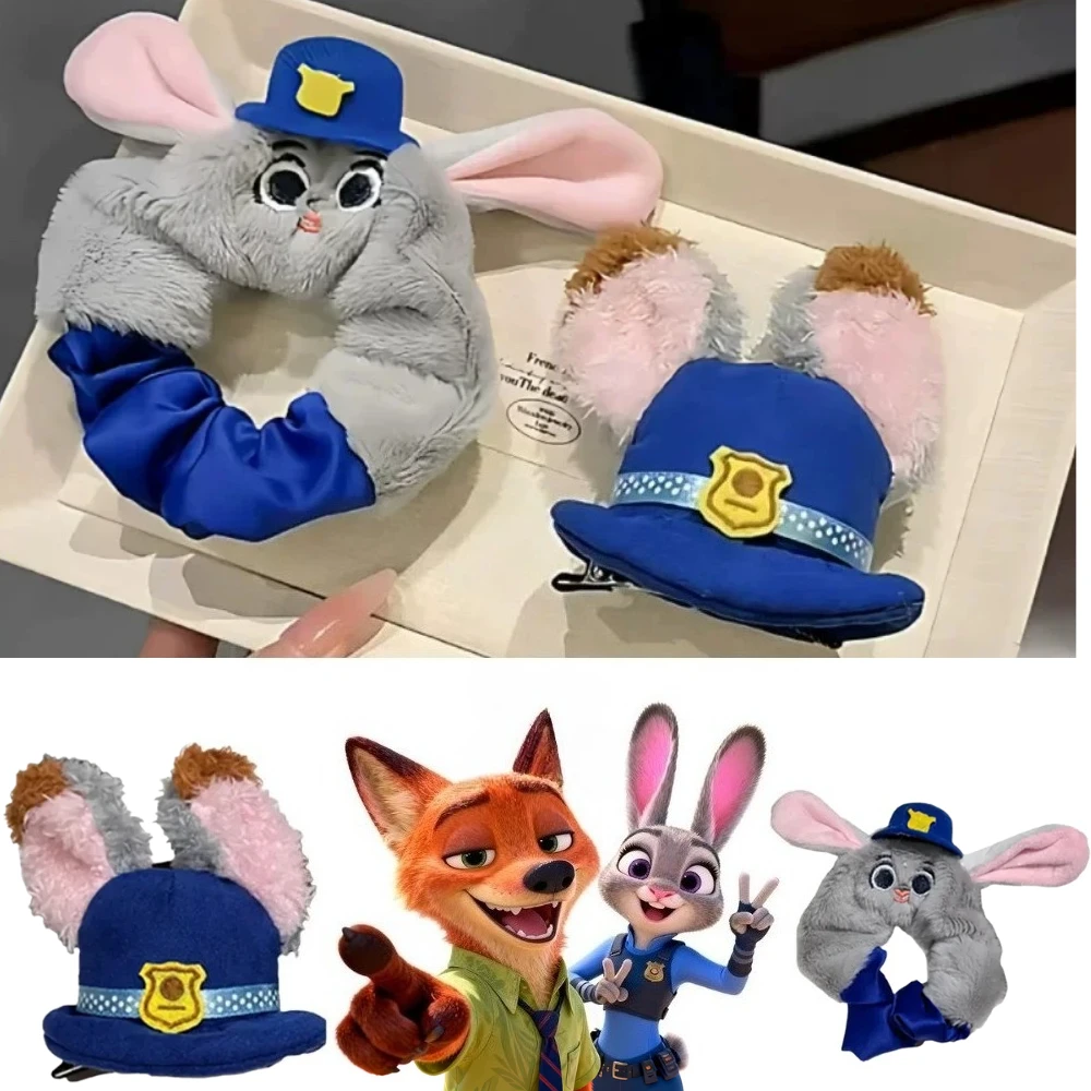 

Плюшевые заколки для волос Disney Zootopia (Зверополис) с Джуди, мультяшные милые заколки, креативные боковые заколки для челки, подарок на день рождения для девочек/фанатов