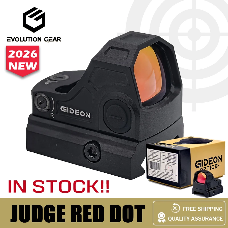 

Gideon Optics Judge Red Dot Sight RMSc Cut 3 MOA 1x21mm w/Picatinny Mount