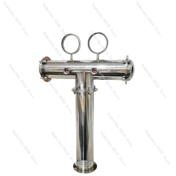 Fine metal food grade stainless steel T-shaped wine tower, bar multi-model LED light faucet wine column craft brewing