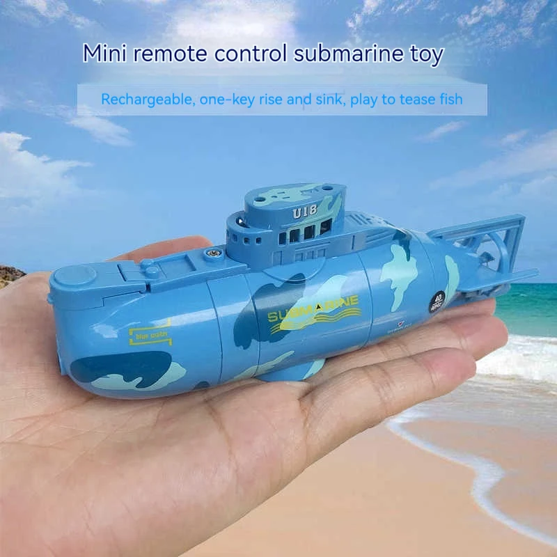 Mini Electric Remote Control Submarine 2.4ghz Signal Six-Channel High Power Endurance Long Summer Splashing Children'S Toy Gift