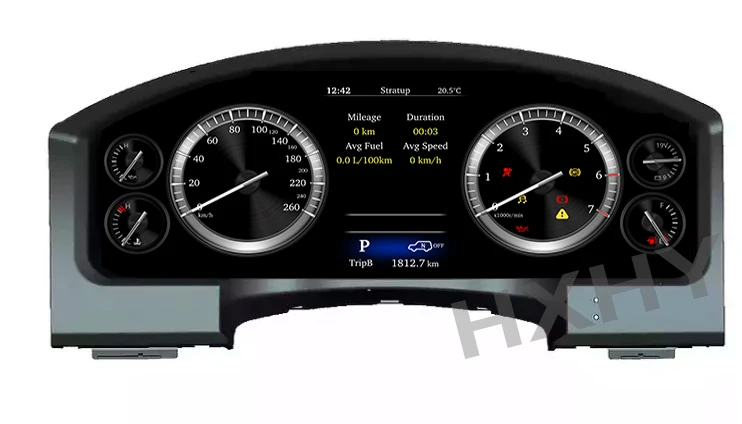 Cyfrowy klaster samochodowy LCD Virtual Cockpit SpeedMeter Dash dla Land Cruiser 2008-2020 Panel ekranu przyrządów