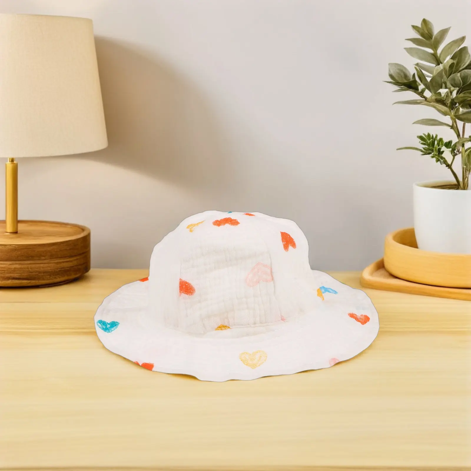 Baby Sun Hat Soft Cotton Breathable Bucket Cap for Newborn Toddler Boys Outdoor Beach Travel view 3