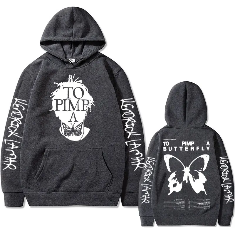 Rapper Kendrick Lamar To Pimp A Butterfly Graphic Hoodie Men Hip Hop Fleece Cotton Sweatshirt Tops Male Casual Oversized Hoodies