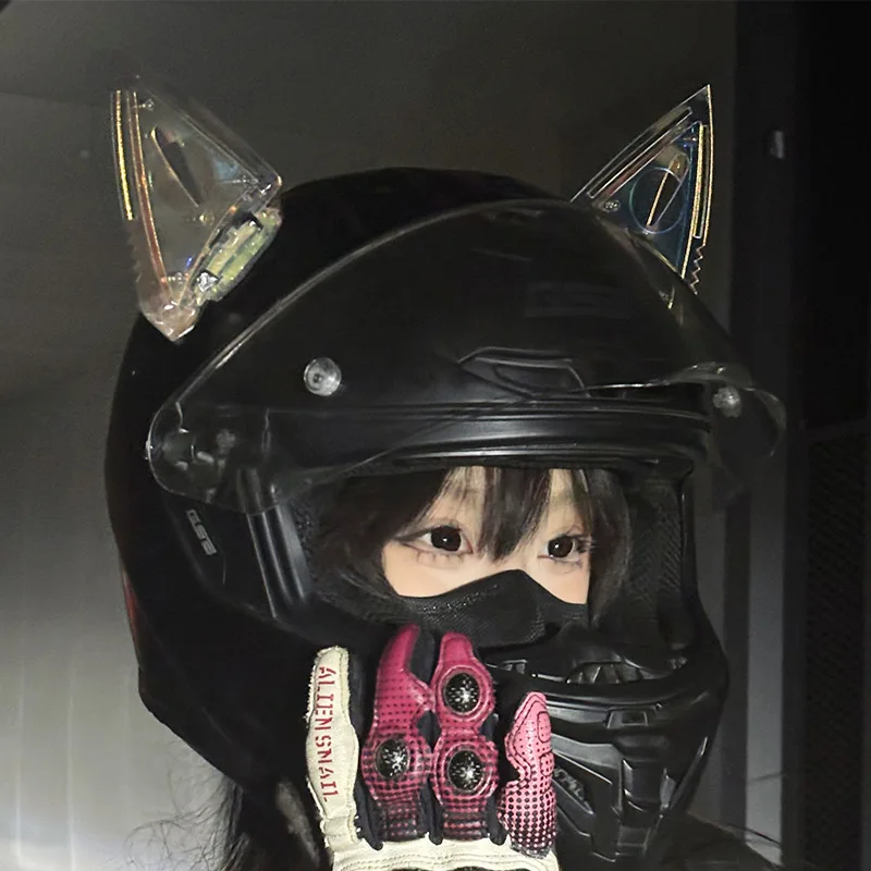 Cyberpunk Helmet Cat Ears DIY Mech Cat Ears Headband Decorated Sci-fi Mechanical Mech Costume Props Headwear Hair Accessories