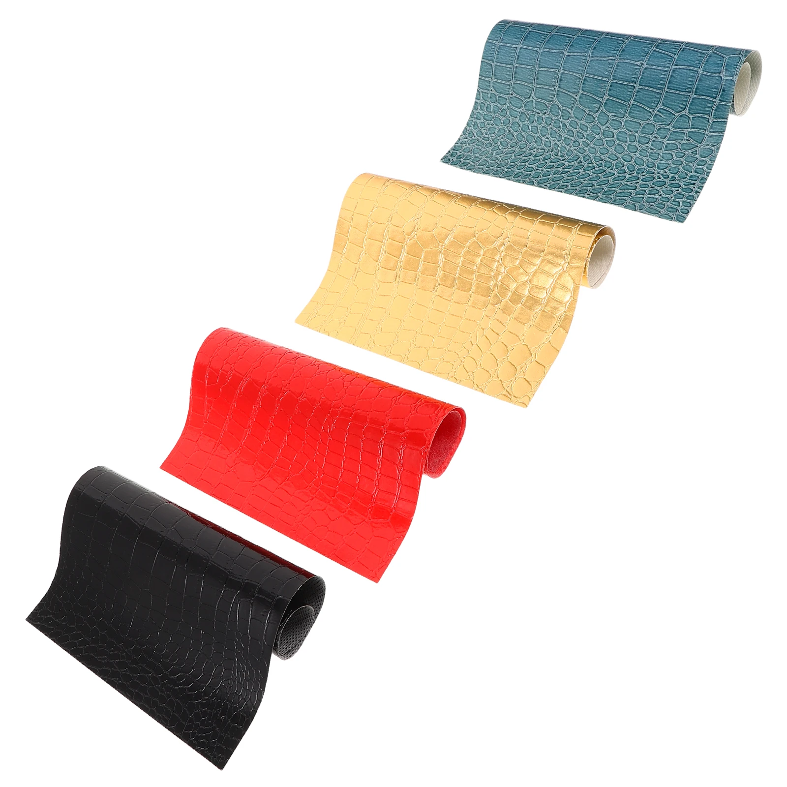 

4pcs Embossed Sheets 30X20Cm Faux Fabric For Diy Bags Wallets Accessories Craft Material Artificial For Crafts Bag Making Supply