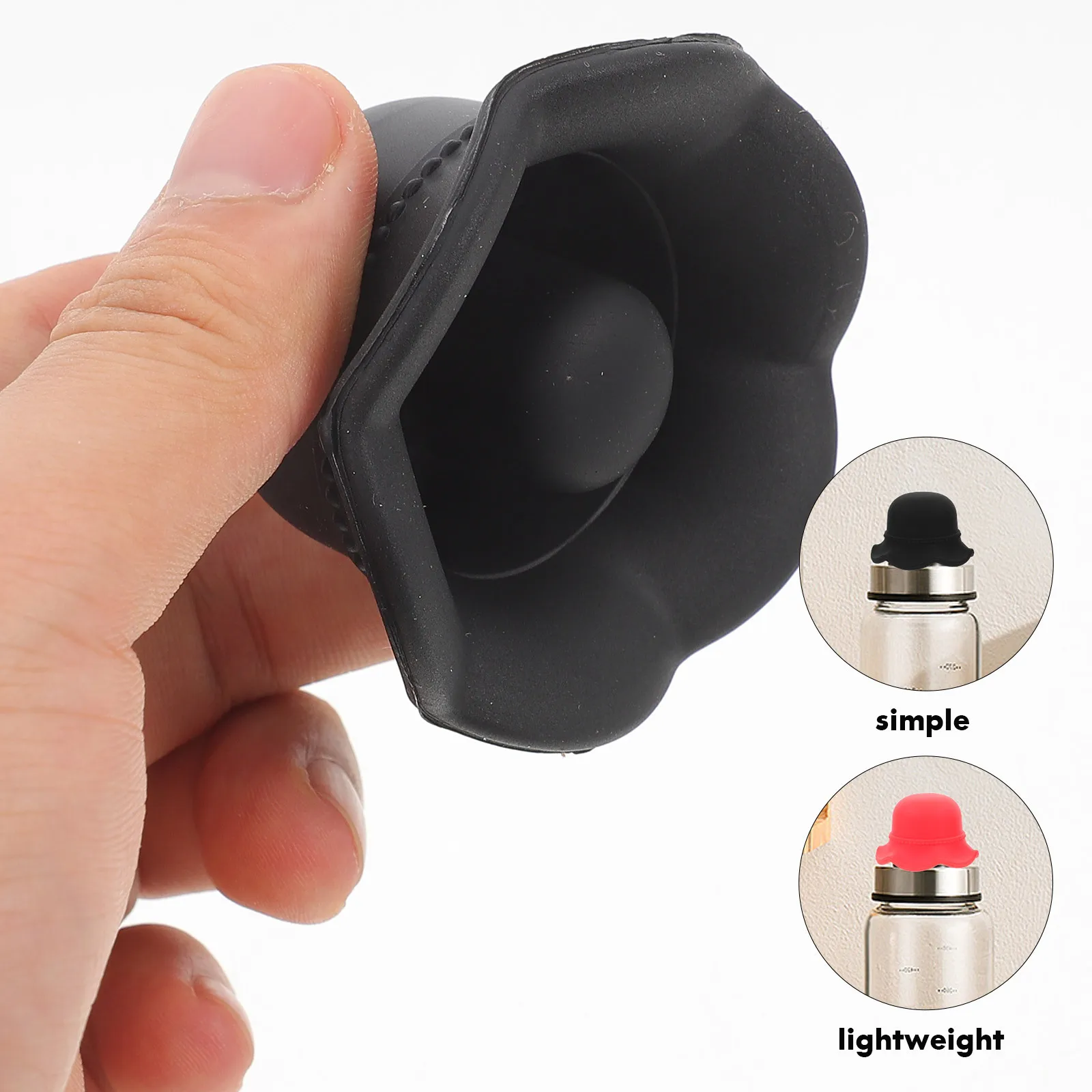 

2Pcs Silicone Wine Bottle Stoppers Hat Shape Reusable Sealing Decors Small Cute Bottle Plugs Wine Stopper Fresh Keeping