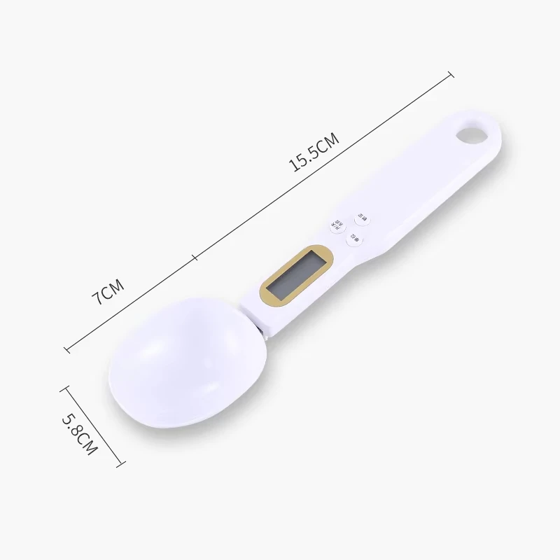 1Pc LCD Digital Measurement Adjustable Weighing Spoon Kitchen Scale Electronic Measuring Spoon Coffee Powder Scale Baking Scale