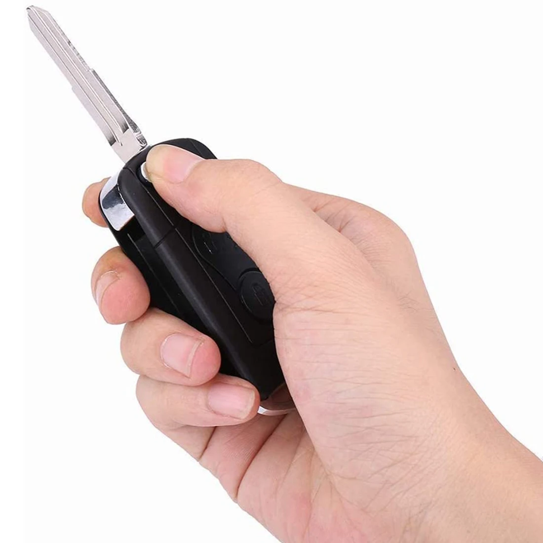 

A76T-для Ssangyong Actyon Kyron Rexton флип-чехол для дистанционного ключа автомобиля, 2 кнопки, автомобильные аксессуары, черный