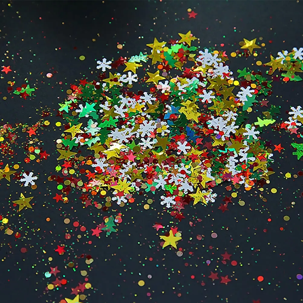 

20G Glitter Powder Christmas Sequins Decorative Confetti For Party Holiday Scatters Christmas Decoration Glittering