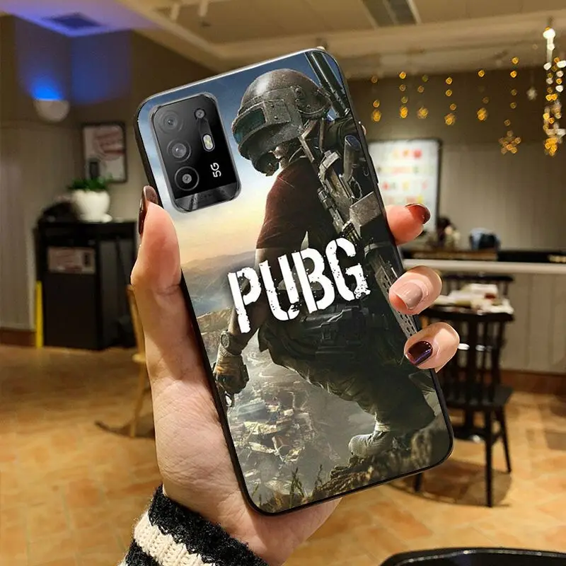 Funda Pubg Soft shell Telefon abdeckung für Oppo A74 A94 4G A9 A5 A53 A73 A57 A76 A96 4G A54 A78 A95 A98 A72 5G Hüllen Coque