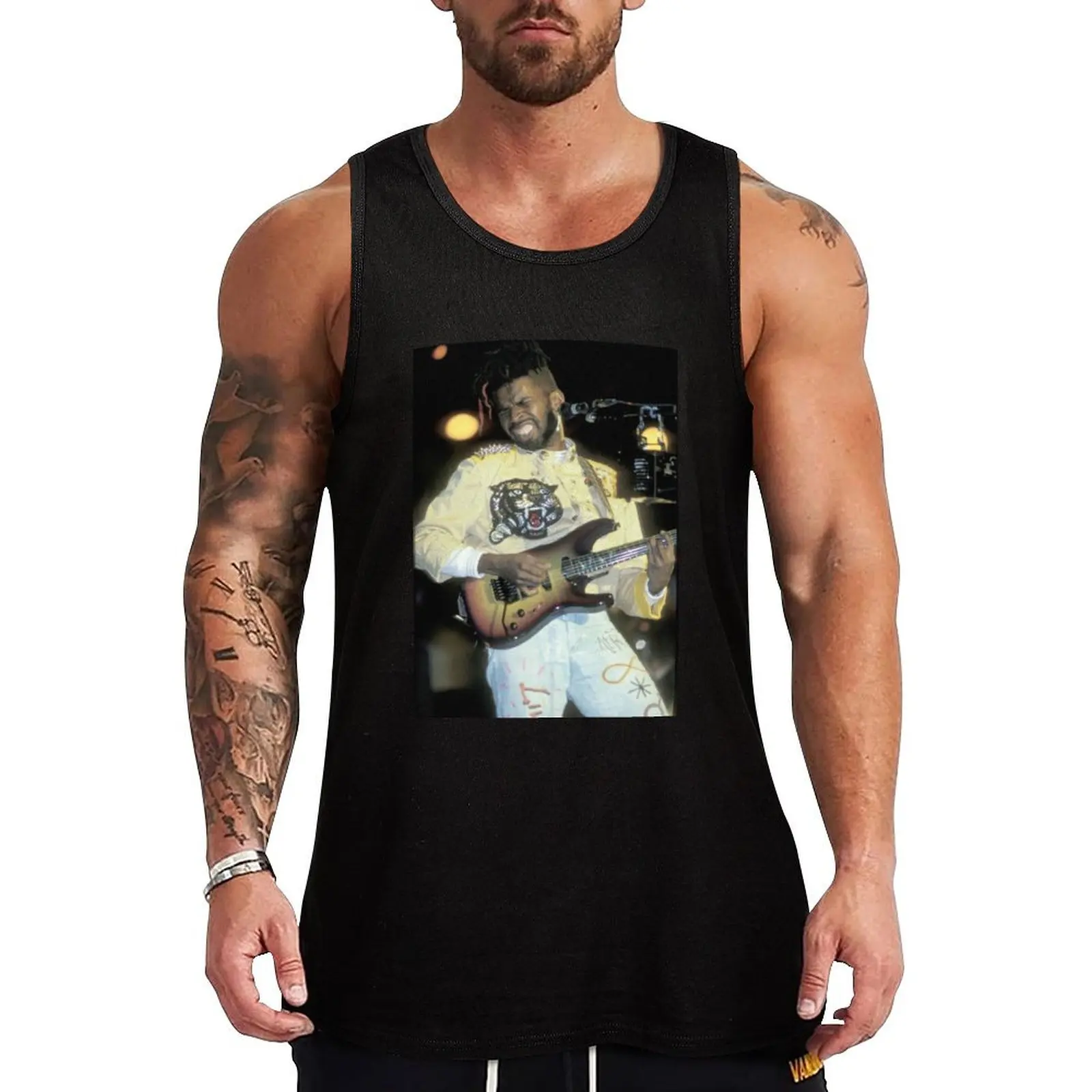 Vernon Reid Photograph Tank Top Basic Cotton Tank Top Non-Shrink Casual Sleeveless