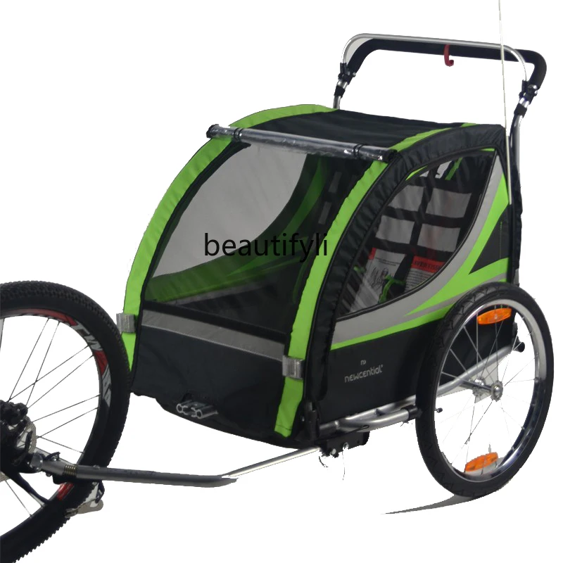 Bicycle Electric Car Trailer Rear-Mounted Cart Bike Hiking Equipment Car Folding