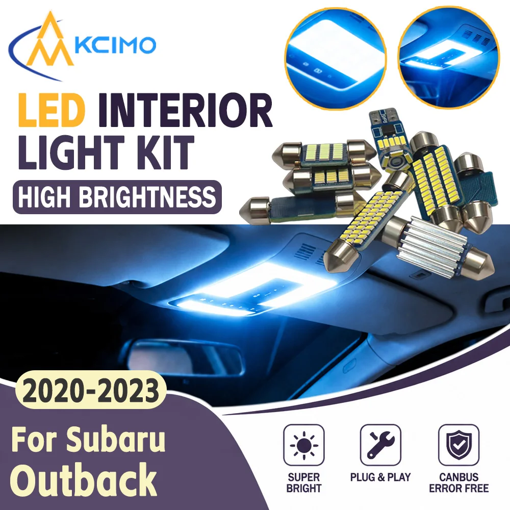 Canbus Error Free LED Interior Map Light Bulbs For Subaru Outback 2020-2023 Plug And Play Auto Indoor Lighting Accessories