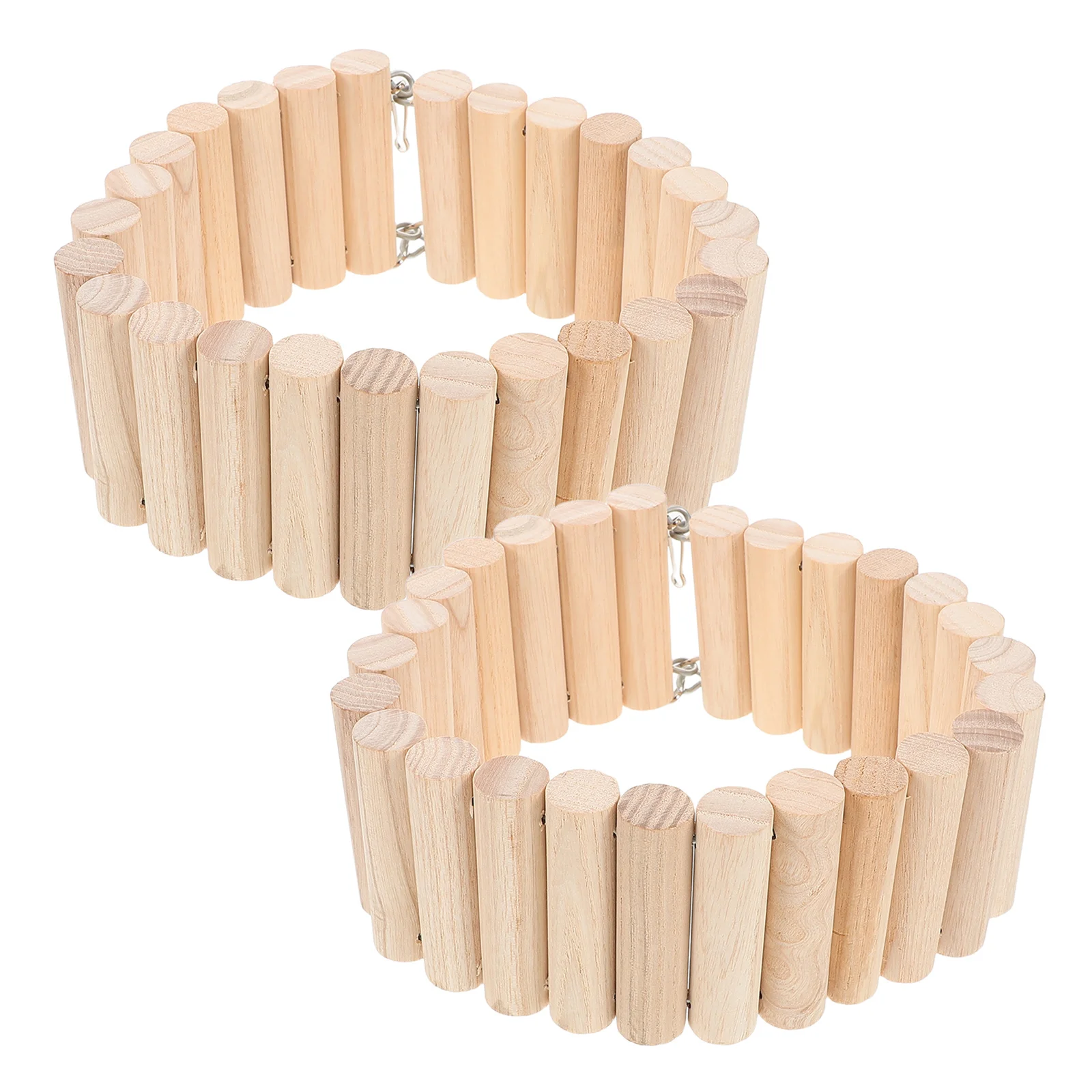 

2Pcs Wooden Ladder Bridge for Small Pets Arch Climbing Accessory Detachable Adjustable Hamster Rat Gerbil Guinea Pig Cage